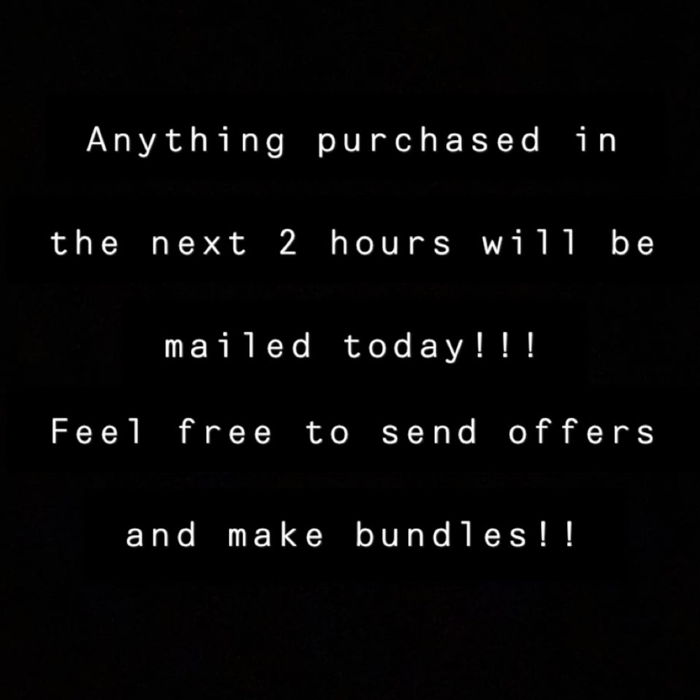 ABOUT TO GO TO POST OFFICE!! Send offers!!